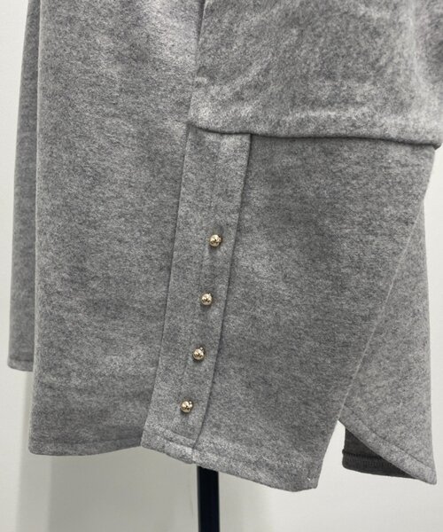 Jena espace merveilleux（ジェナ　エスパスメルヴェイユ）の「起毛チュニックカットソー（Tシャツ/カットソー・レディース・アイボリー/ライトグレー・FREE）」の18枚目の写真
