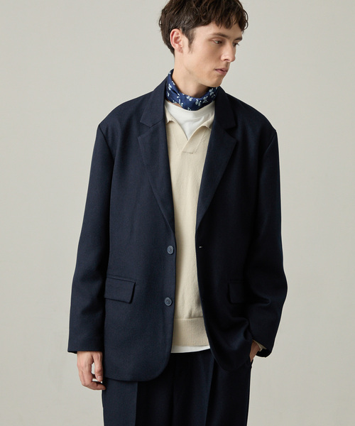 EASENCE(イーズエンス)の「【EASENCE】<DAILY REFINEDシリーズ>ウーリッシュツイル ベーシック セットアップ テーラードジャケット&ワンタックスラックス / イージーケア・UV(セットアップ・メンズ・グレー/チャコール/グレー系/ダークネイビー/モカ・XL/L/M/S)」の14枚目の写真