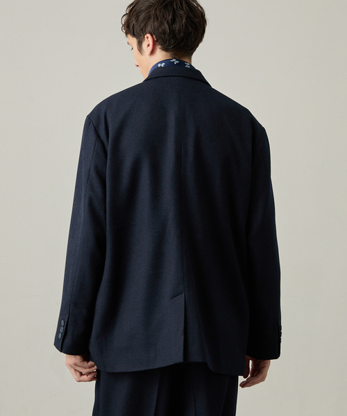 EASENCE(イーズエンス)の「【EASENCE】<DAILY REFINEDシリーズ>ウーリッシュツイル ベーシック セットアップ テーラードジャケット&ワンタックスラックス / イージーケア・UV(セットアップ・メンズ・グレー/チャコール/グレー系/ダークネイビー/モカ・XL/L/M/S)」の15枚目の写真