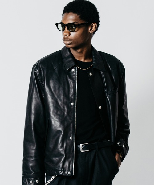 CRIMIE(クライミー)の「SHEEP LEATHER FIELD JACKET WITH STORM FLAP(ブルゾン・メンズ・ブラック・XXL/XL/L/M/S)」の1枚目の写真