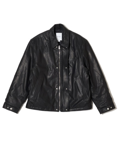 CRIMIE(クライミー)の「SHEEP LEATHER FIELD JACKET WITH STORM FLAP(ブルゾン・メンズ・ブラック・XXL/XL/L/M/S)」の5枚目の写真