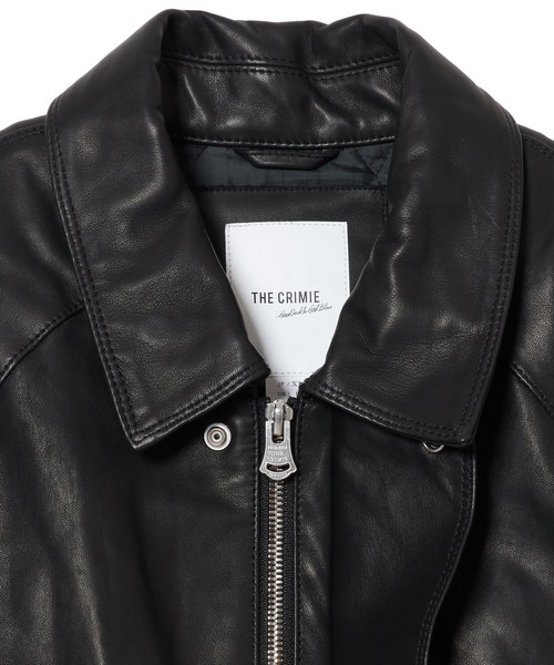 CRIMIE(クライミー)の「SHEEP LEATHER FIELD JACKET WITH STORM FLAP(ブルゾン・メンズ・ブラック・XXL/XL/L/M/S)」の8枚目の写真