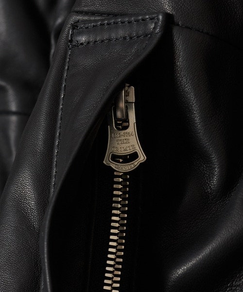 CRIMIE(クライミー)の「SHEEP LEATHER FIELD JACKET WITH STORM FLAP(ブルゾン・メンズ・ブラック・XXL/XL/L/M/S)」の9枚目の写真
