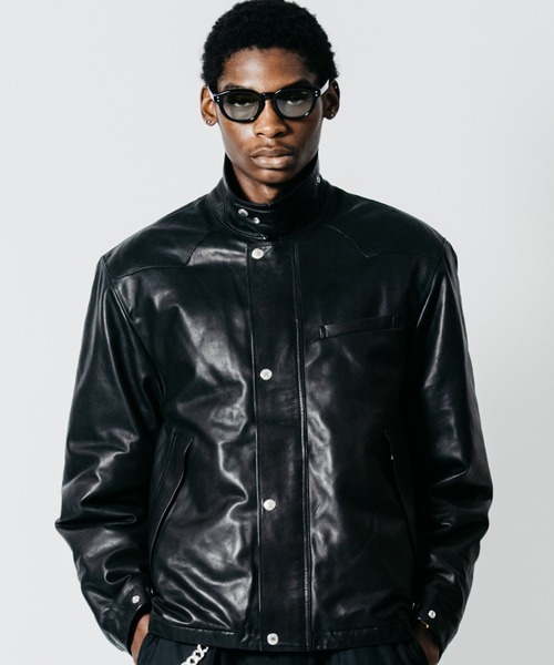 CRIMIE(クライミー)の「SHEEP LEATHER FIELD JACKET WITH STORM FLAP(ブルゾン・メンズ・ブラック・XXL/XL/L/M/S)」の11枚目の写真