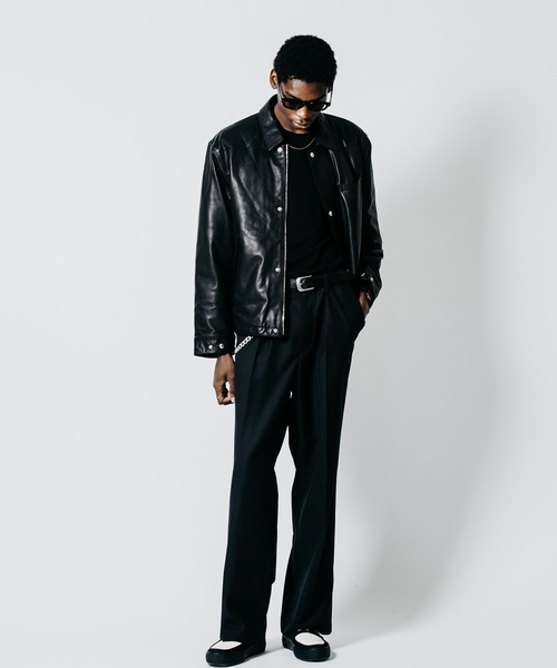 CRIMIE(クライミー)の「SHEEP LEATHER FIELD JACKET WITH STORM FLAP(ブルゾン・メンズ・ブラック・XXL/XL/L/M/S)」の12枚目の写真