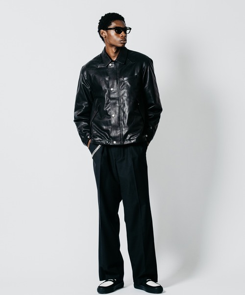 CRIMIE(クライミー)の「SHEEP LEATHER FIELD JACKET WITH STORM FLAP(ブルゾン・メンズ・ブラック・XXL/XL/L/M/S)」の13枚目の写真