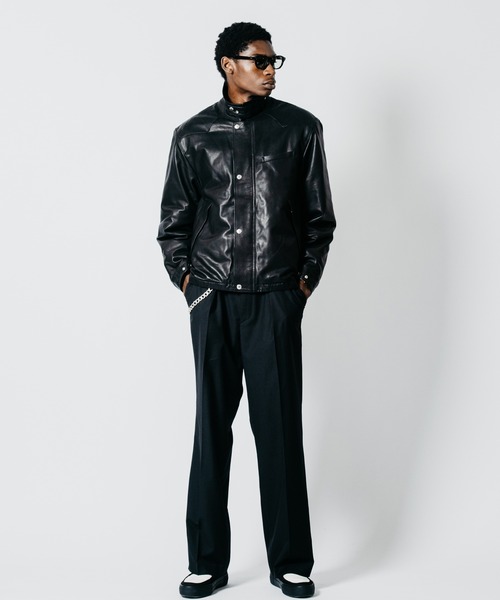 CRIMIE(クライミー)の「SHEEP LEATHER FIELD JACKET WITH STORM FLAP(ブルゾン・メンズ・ブラック・XXL/XL/L/M/S)」の14枚目の写真