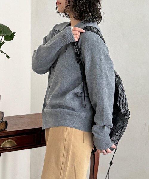 U.S. POLO ASSN.（ユーエスポロアッスン）の「ニットシャツ（カーディガン/ボレロ・メンズ・グレー/ネイビー/ブラウン・LARGE/MEDIUM）」の7枚目の写真