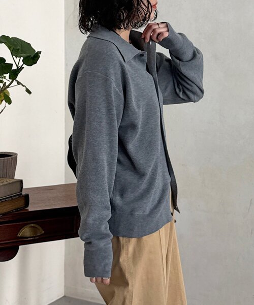 U.S. POLO ASSN.（ユーエスポロアッスン）の「ニットシャツ（カーディガン/ボレロ・メンズ・グレー/ネイビー/ブラウン・LARGE/MEDIUM）」の9枚目の写真