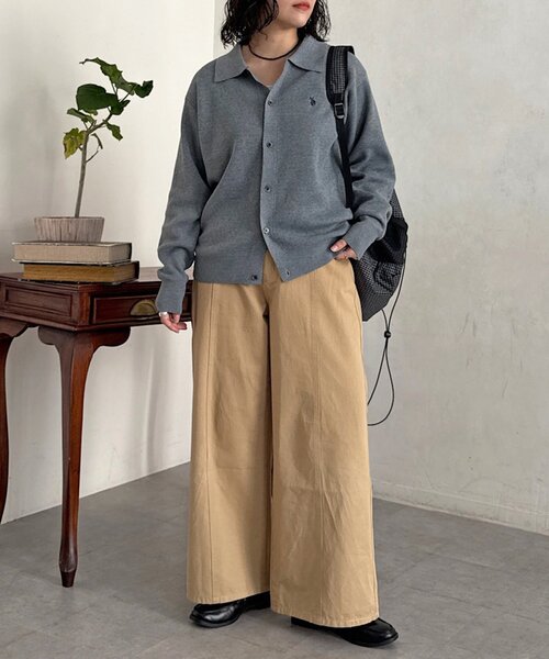 U.S. POLO ASSN.（ユーエスポロアッスン）の「ニットシャツ（カーディガン/ボレロ・メンズ・グレー/ネイビー/ブラウン・LARGE/MEDIUM）」の10枚目の写真