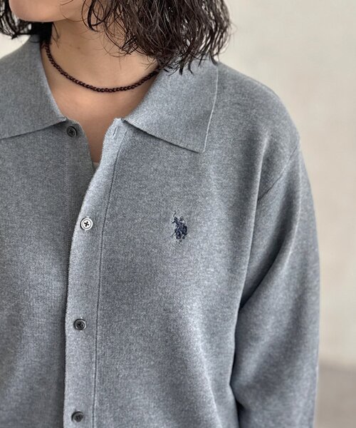 U.S. POLO ASSN.（ユーエスポロアッスン）の「ニットシャツ（カーディガン/ボレロ・メンズ・グレー/ネイビー/ブラウン・LARGE/MEDIUM）」の11枚目の写真