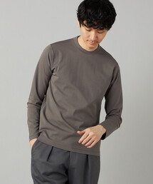 【吸水速乾】ジャケットネック ロングスリーブ Tシャツ