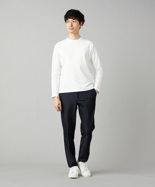 COMME CA MEN(コムサメン)の「【吸水速乾】ジャケットネック ロングスリーブ Tシャツ(Tシャツ/カットソー・メンズ・ホワイト/チャコール/ブラック・L/M)」の22枚目の写真