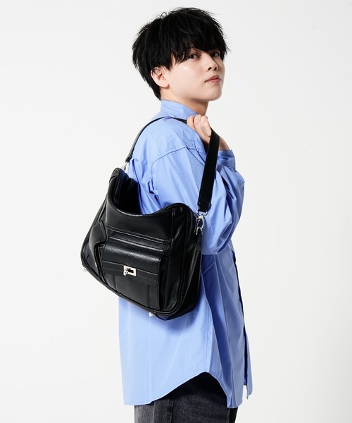 DEVICE(デバイス)の「【DEVICE × みかみコラボ】KANTAN 2way Large Tote Bag & Shoulder Bag / KANTAN ビッグトート 2wayショルダーバッグ(トートバッグ・メンズ・ダークベージュ/ブラック・FREE)」の4枚目の写真