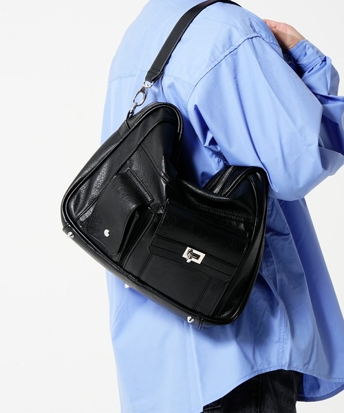DEVICE(デバイス)の「【DEVICE × みかみコラボ】KANTAN 2way Large Tote Bag & Shoulder Bag / KANTAN ビッグトート 2wayショルダーバッグ(トートバッグ・メンズ・ダークベージュ/ブラック・FREE)」の5枚目の写真
