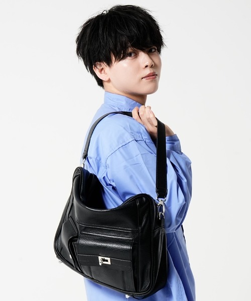 DEVICE(デバイス)の「【DEVICE × みかみコラボ】KANTAN 2way Large Tote Bag & Shoulder Bag / KANTAN ビッグトート 2wayショルダーバッグ(トートバッグ・メンズ・ダークベージュ/ブラック・FREE)」の3枚目の写真