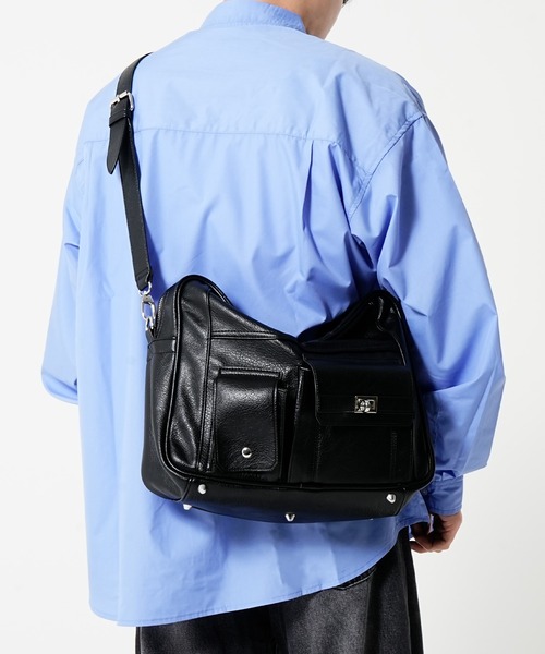 DEVICE(デバイス)の「【DEVICE × みかみコラボ】KANTAN 2way Large Tote Bag & Shoulder Bag / KANTAN ビッグトート 2wayショルダーバッグ(トートバッグ・メンズ・ダークベージュ/ブラック・FREE)」の7枚目の写真