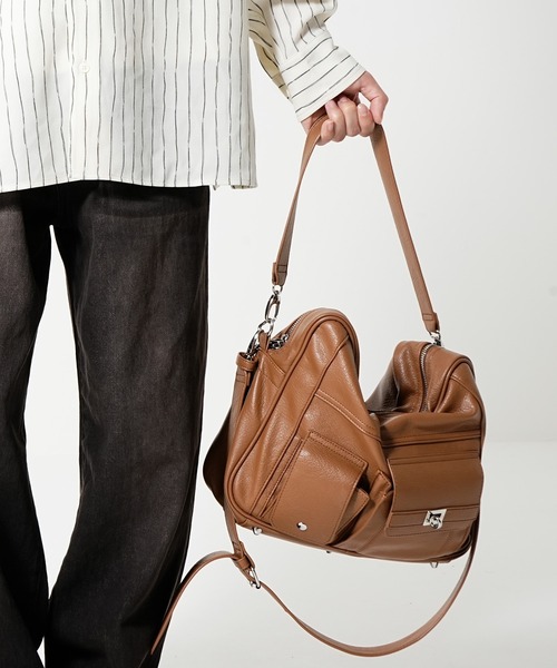 DEVICE(デバイス)の「【DEVICE × みかみコラボ】KANTAN 2way Large Tote Bag & Shoulder Bag / KANTAN ビッグトート 2wayショルダーバッグ(トートバッグ・メンズ・ダークベージュ/ブラック・FREE)」の17枚目の写真