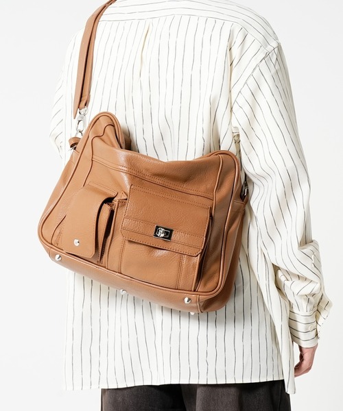 DEVICE(デバイス)の「【DEVICE × みかみコラボ】KANTAN 2way Large Tote Bag & Shoulder Bag / KANTAN ビッグトート 2wayショルダーバッグ(トートバッグ・メンズ・ダークベージュ/ブラック・FREE)」の15枚目の写真