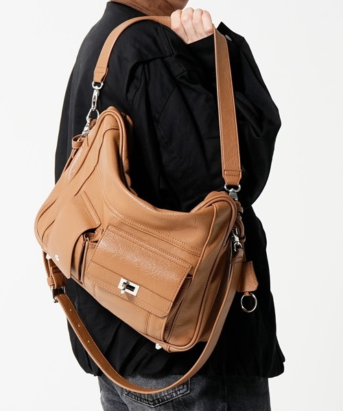 DEVICE(デバイス)の「【DEVICE × みかみコラボ】KANTAN 2way Large Tote Bag & Shoulder Bag / KANTAN ビッグトート 2wayショルダーバッグ(トートバッグ・メンズ・ダークベージュ/ブラック・FREE)」の13枚目の写真