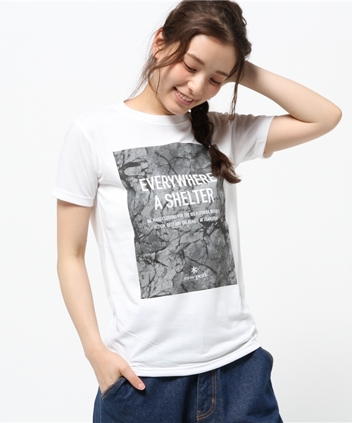 Snow Peak(スノーピーク)の「ロックウォール プリント Tシャツ (ユニセックス)(Tシャツ/カットソー・メンズ・ネイビー/ホワイト/グレー・X-LARGE/MEDIUM/2/1/SMALL/LARGE/XX-LARGE)」の10枚目の写真
