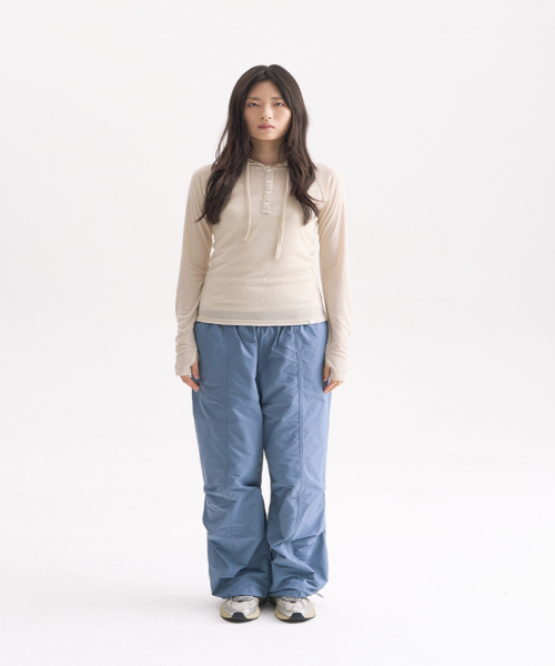 HEISAN(ハイサン)の「デイリー パラシュートパンツ バーガンディ(スウェットパンツ・レディース・その他・FREE)」の2枚目の写真