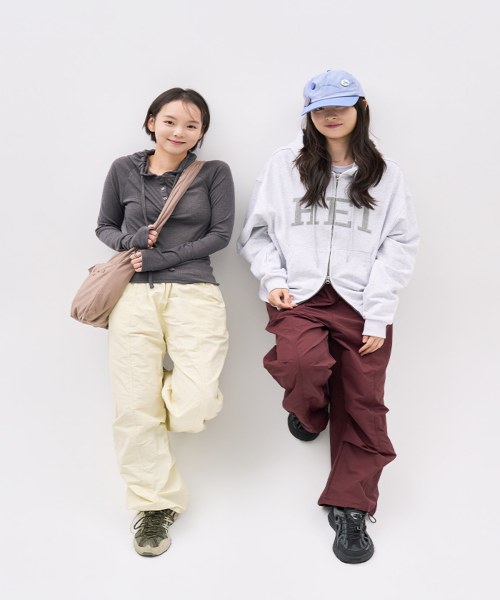 HEISAN(ハイサン)の「デイリー パラシュートパンツ バーガンディ(スウェットパンツ・レディース・その他・FREE)」の4枚目の写真