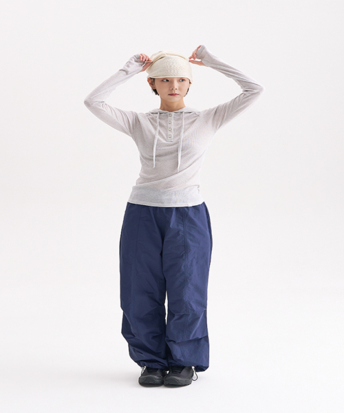 HEISAN(ハイサン)の「デイリー パラシュートパンツ バーガンディ(スウェットパンツ・レディース・その他・FREE)」の5枚目の写真