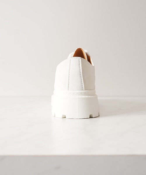 1111clothing（ワンフォークロージング）の「ボリュームソール スプレー ダービーシューズ / 5cm 厚底 レースアップシューズ（ブーツ・メンズ・ブラック/ホワイト/キャメル・42/43/41/44）」の8枚目の写真