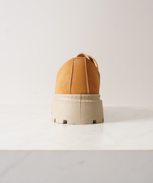 1111clothing（ワンフォークロージング）の「ボリュームソール スプレー ダービーシューズ / 5cm 厚底 レースアップシューズ（ブーツ・メンズ・ブラック/ホワイト/キャメル・42/43/41/44）」の22枚目の写真
