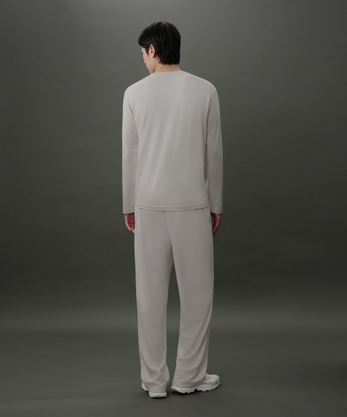 MUSINSA STANDARD（ムシンサスタンダード）の「[リカバリー] 長袖パンツセット [ダスティクリーム]（Tシャツ/カットソー・メンズ・その他・MEDIUM/LARGE/X-LARGE/2XL）」の3枚目の写真