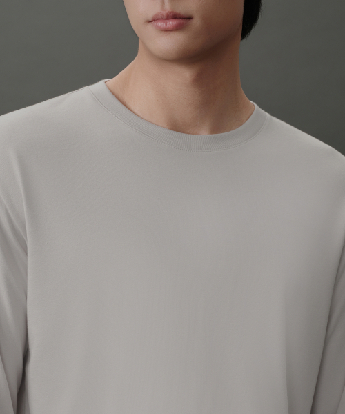 MUSINSA STANDARD（ムシンサスタンダード）の「[リカバリー] 長袖パンツセット [ダスティクリーム]（Tシャツ/カットソー・メンズ・その他・MEDIUM/LARGE/X-LARGE/2XL）」の8枚目の写真