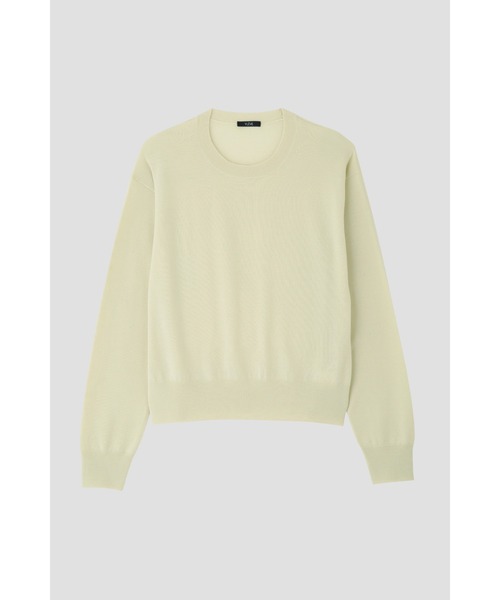 YLEVE(イレーヴ)の「YLEVE / SUPERFINE 120’S BIELLA YARN KN P/O(ニット/セーター・レディース・ベージュ・1)」の1枚目の写真