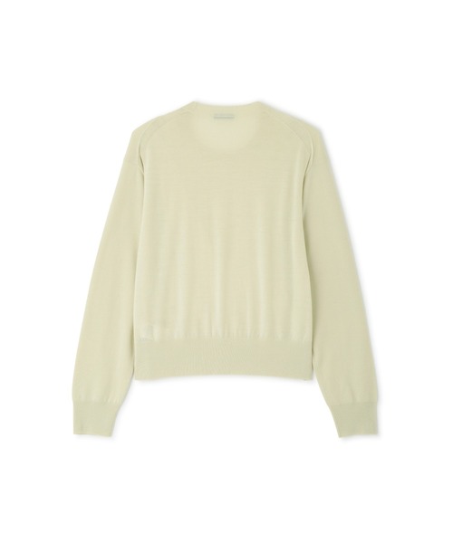 YLEVE(イレーヴ)の「YLEVE / SUPERFINE 120’S BIELLA YARN KN P/O(ニット/セーター・レディース・ベージュ・1)」の2枚目の写真