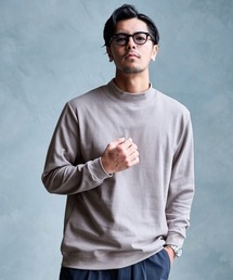 『URBAN SQUARE/アーバンスクエア』CVCスムース裏起毛モックネックTシャツ