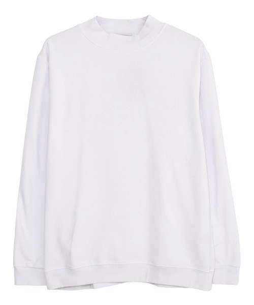 SILVER BULLET（シルバーバレット）の「『URBAN SQUARE/アーバンスクエア』CVCスムース裏起毛モックネックTシャツ（Tシャツ/カットソー・メンズ・チャコール/グレー系1/オフホワイト/ブラック・L/M/LL）」の5枚目の写真