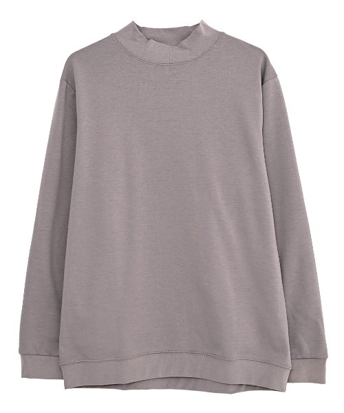 SILVER BULLET（シルバーバレット）の「『URBAN SQUARE/アーバンスクエア』CVCスムース裏起毛モックネックTシャツ（Tシャツ/カットソー・メンズ・チャコール/グレー系1/オフホワイト/ブラック・L/M/LL）」の8枚目の写真