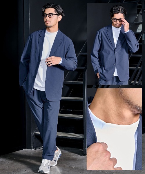 SILVER BULLET（シルバーバレット）の「『URBAN SQUARE/アーバンスクエア』CVCスムース裏起毛モックネックTシャツ（Tシャツ/カットソー・メンズ・チャコール/グレー系1/オフホワイト/ブラック・L/M/LL）」の10枚目の写真