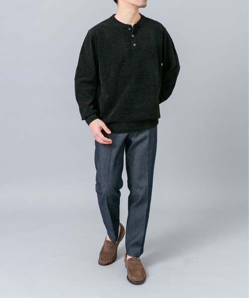 URBAN RESEARCH ROSSO MEN(アーバンリサーチロッソメン)の「『XLサイズあり/マシンウォッシャブル』モールヘンリーネックニット(ニット/セーター・メンズ・アイボリー/ネイビー/ブラック/チャコールグレー・X-LARGE/LARGE/MEDIUM)」の17枚目の写真