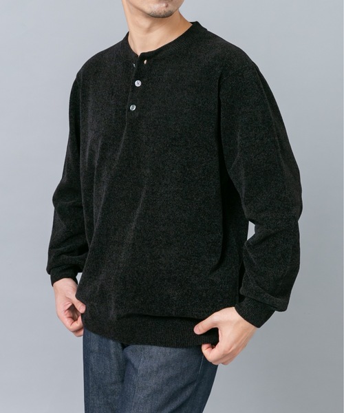 URBAN RESEARCH ROSSO MEN(アーバンリサーチロッソメン)の「『XLサイズあり/マシンウォッシャブル』モールヘンリーネックニット(ニット/セーター・メンズ・アイボリー/ネイビー/ブラック/チャコールグレー・X-LARGE/LARGE/MEDIUM)」の15枚目の写真