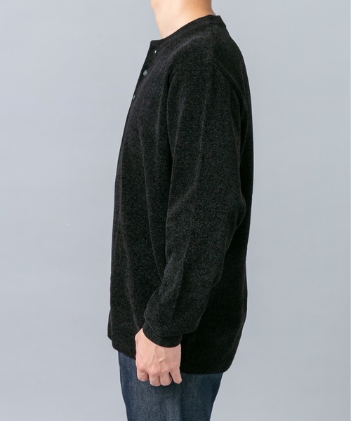 URBAN RESEARCH ROSSO MEN(アーバンリサーチロッソメン)の「『XLサイズあり/マシンウォッシャブル』モールヘンリーネックニット(ニット/セーター・メンズ・アイボリー/ネイビー/ブラック/チャコールグレー・X-LARGE/LARGE/MEDIUM)」の6枚目の写真