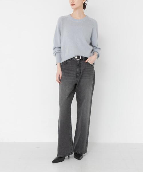 URBAN RESEARCH(アーバンリサーチ)の「ワイドストレートデニムパンツ(デニムパンツ・レディース・ブラック/ライトブルー・38/36/40)」の5枚目の写真