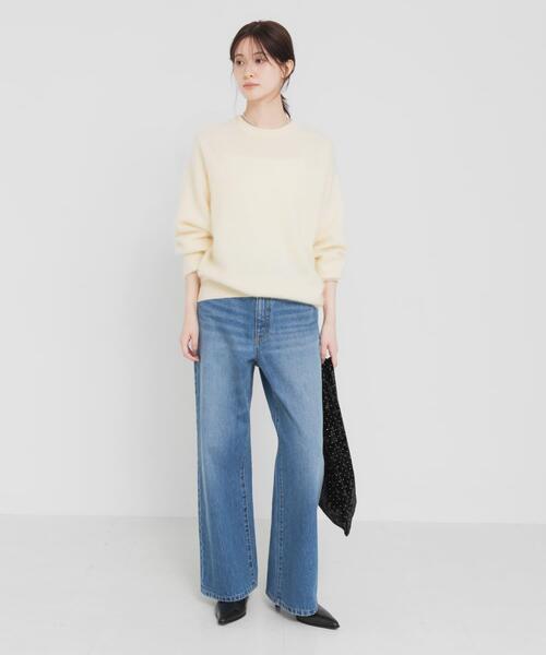 URBAN RESEARCH(アーバンリサーチ)の「ワイドストレートデニムパンツ(デニムパンツ・レディース・ブラック/ライトブルー・38/36/40)」の12枚目の写真