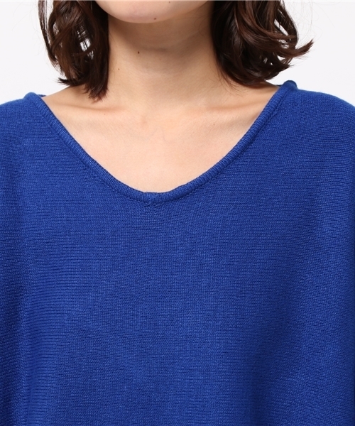 Pierrot（ピエロ）の「ビッグシルエット 7ゲージ ドルマンニット（ニット/セーター・レディース・チャコール/グリーン系その他/マスタード/オフホワイト/ブルー/ブラック・M）」の10枚目の写真