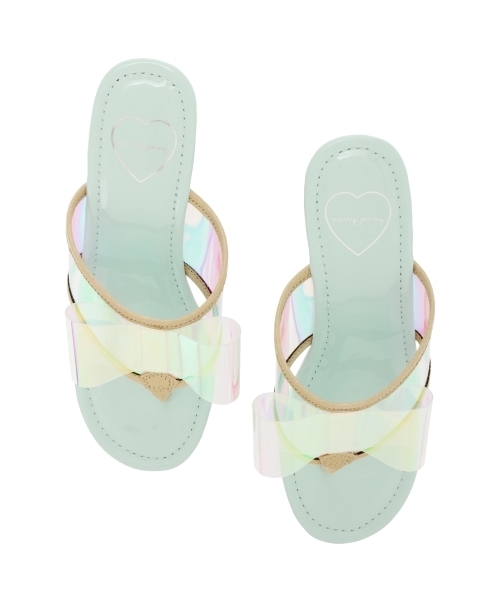 merry jenny（メリージェニー）の「リボンビーチサンダル（サンダル・レディース・ブラック/ミント/ベビーピンク/ピンク・LARGE/MEDIUM）」の2枚目の写真