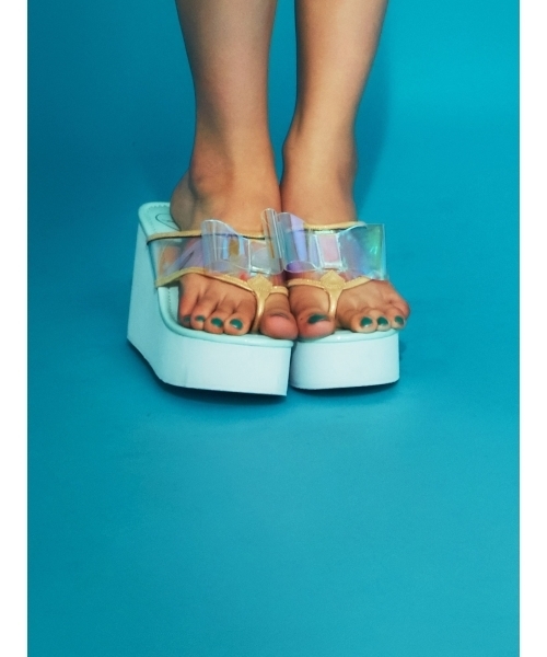 merry jenny（メリージェニー）の「リボンビーチサンダル（サンダル・レディース・ブラック/ミント/ベビーピンク/ピンク・LARGE/MEDIUM）」の17枚目の写真