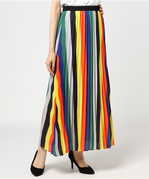 RODEO CROWNS WIDE BOWL（ロデオクラウンズワイドボウル）の「マルチカラー プリーツ スカート（スカート・レディース・マルチ/その他2・FREE）」の2枚目の写真