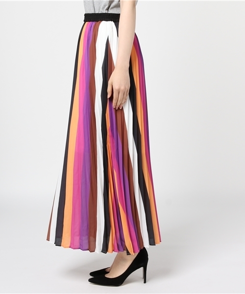 RODEO CROWNS WIDE BOWL（ロデオクラウンズワイドボウル）の「マルチカラー プリーツ スカート（スカート・レディース・マルチ/その他2・FREE）」の4枚目の写真