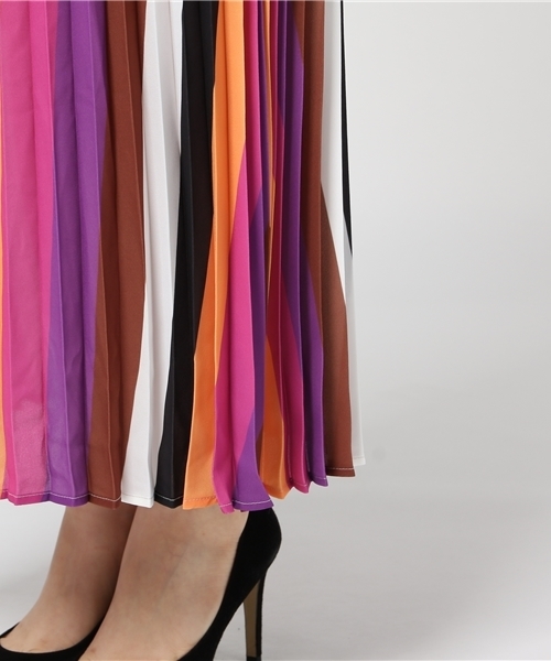 RODEO CROWNS WIDE BOWL（ロデオクラウンズワイドボウル）の「マルチカラー プリーツ スカート（スカート・レディース・マルチ/その他2・FREE）」の8枚目の写真