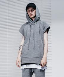 STAMPD | ＜STAMPD＞ MUSCLE SLEEVE HOODIE/パーカ(パーカー)